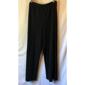Ronni Nicole Sport black stretch knit cropped pants waffled texture